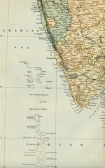 Antique Map of India - Early 1800 Vintage Maps of the World