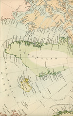 Antique Map of the North Pole - Early 1800 Vintage Maps of the World