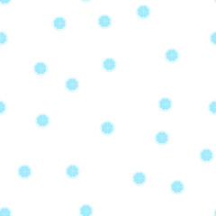 Seamless pattern of blue lemon slice shape. Vector illustration.