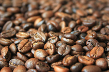 Roasted coffee beans