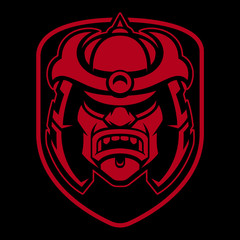 Samurai logo design.