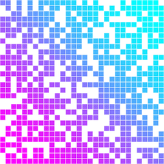 Colorful abstract geometric business background. Digital futuristic minimalism. Vector illustration. Violet, pink and blue geometric shapes random mosaic. Ultraviolet background