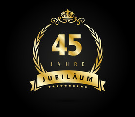 45 Jubilaeum laurel gold