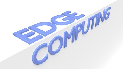 The words edge computing on a white edge technology