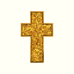 Religion cross icon. Vector illustration