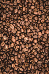 Arabica coffee beans background