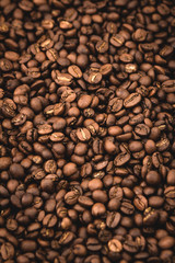 Arabica coffee beans background