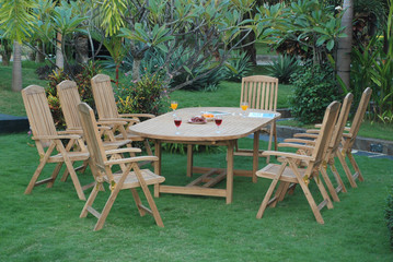 Obraz premium Teak Garden Furniture set