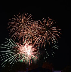 Feuerwerk beim Stadtjubil&auml;um von Eggesin