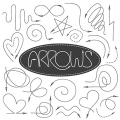 Set of vector arrows