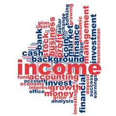 Income word cloud