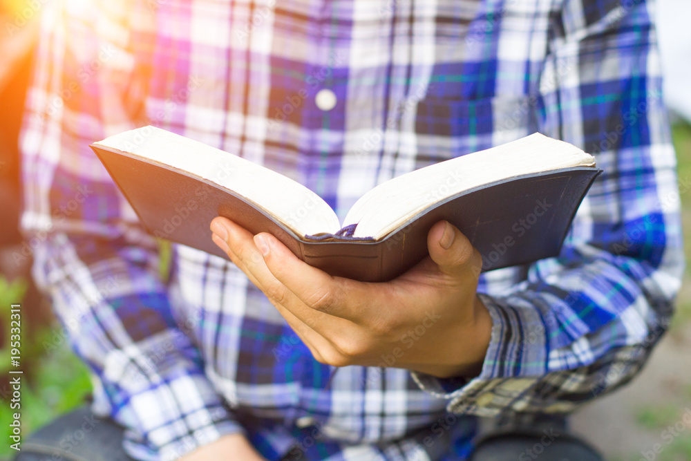 Wall mural book, reading, bible.