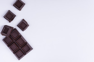 Broken chocolate bar
