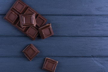 Broken chocolate bar