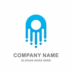 Infinity Circle Dots Digital Link Connection Technology Computer Business Company Stock Vector Logo Design Template