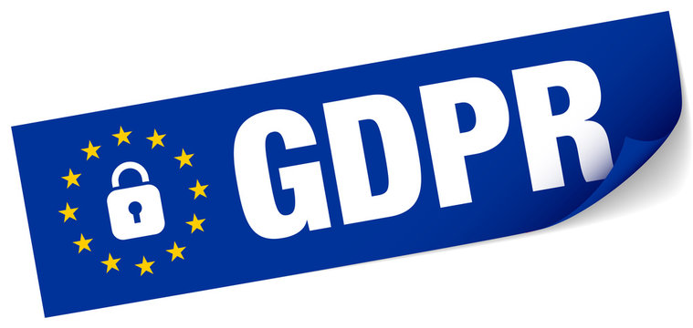 Stick Note Banner "GDPR" Europe