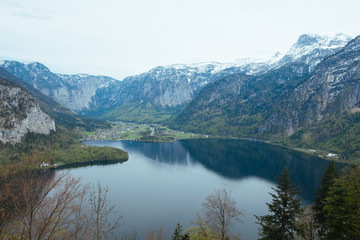 Naklejka na ściany i meble Alp Mountain landscape in Austria