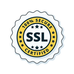 Fototapeta premium SSL Certified label illustration