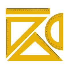 Rulers in centimeters and millimmeters. Vector illustration set.