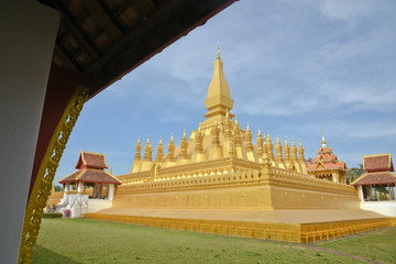 Un temple à Ventiane