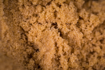A close up of brown sugar