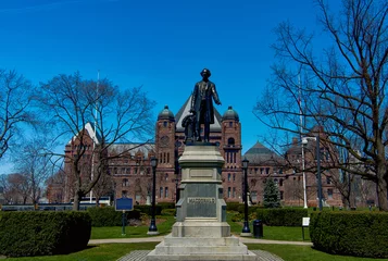  TORONTO - APRIL 18: Ontario Legislative Building on April 18, 2015 in Toronto. It was designed by architect Richard A. Waite  its construction begun in 1886 and it was opened in 1893. © warasit