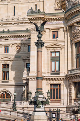 Fototapeta na wymiar Facade of The Opera or Palace Garnier. Paris