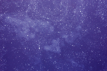 Abstract purple background with white spots, deep space with many stars and galaxies - 195341363