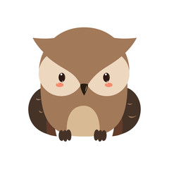 Adorable owl character.