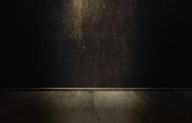 Background of a wall, a cellar, a ray of light