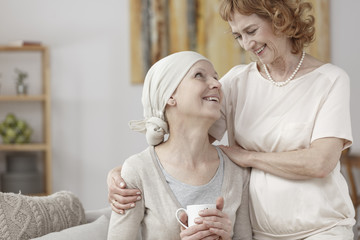 Woman with cancer
