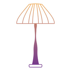 House lamp icon over white background, colorful design. vector illustration