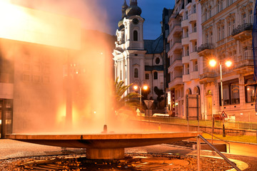 Church of St Mary Magdalene and Hot Springs Church Square Karlovy Vary Czech Republic