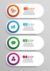  Infographic design vector and marketing icons can be used for workflow layout, diagram, annual report, web design. Business concept with options, steps or processes. Vector eps 10