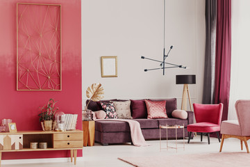 Decorative living room interior