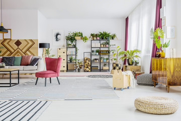Spacious living room interior