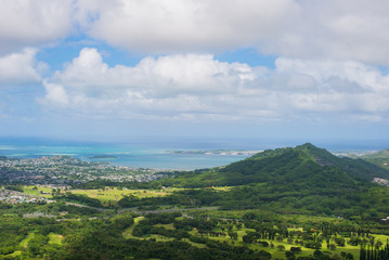 Fototapeta na wymiar Landscape Photograph On The Island Of Oahu