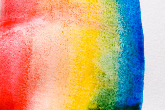 Colored as rainbow abstract watercolor painted texture background