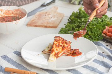 Baked in Bread Crumbs Chicken Breast, Baked chicken parmesan