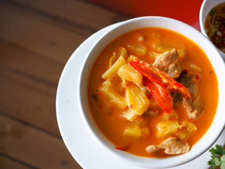 Sour Soup with Pineapple. Thai Food