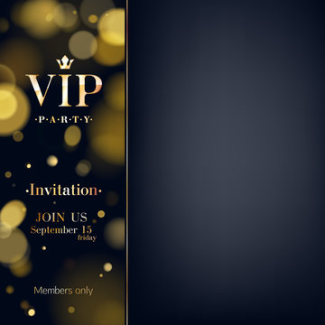 VIP club party premium invitation card poster flyer.