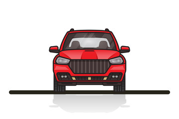 Car. Front side view.