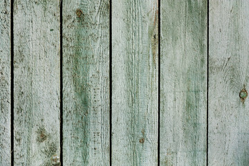 Fototapeta premium Vintage mint green old wooden planks wall background