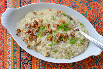 Risotto with chantarelles