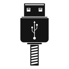 Memory flash drive icon. Simple illustration of memory flash drive vector icon for web