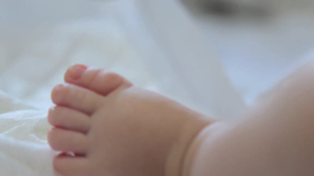 Newborn Baby Foot, Close Up