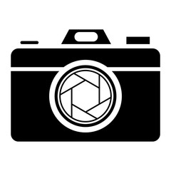 Camera shutter icon symbol and shutter blade of camera vector illustration