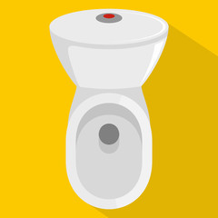 Wc icon. Flat illustration of wc vector icon for web