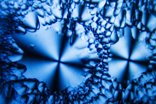 Sorbit Mikrokristalle im polarisiertem Licht