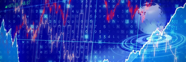 Composite image of digitally generated image of earth with